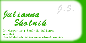 julianna skolnik business card